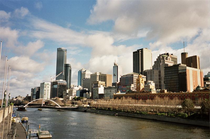 Yarra River y Skyline