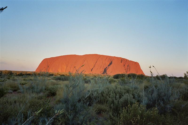 Sunset at Uluru