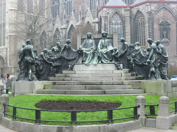 Ghent - Van Eyck brothers monument