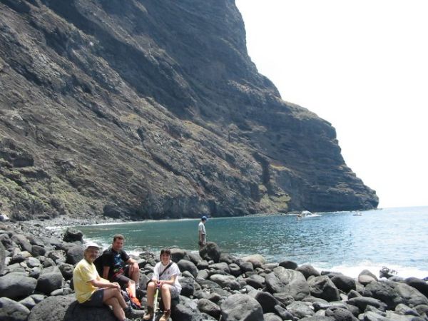 Beach at the end of the ravine of Masca