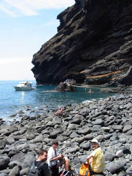 Beach at the end of the ravine of Masca