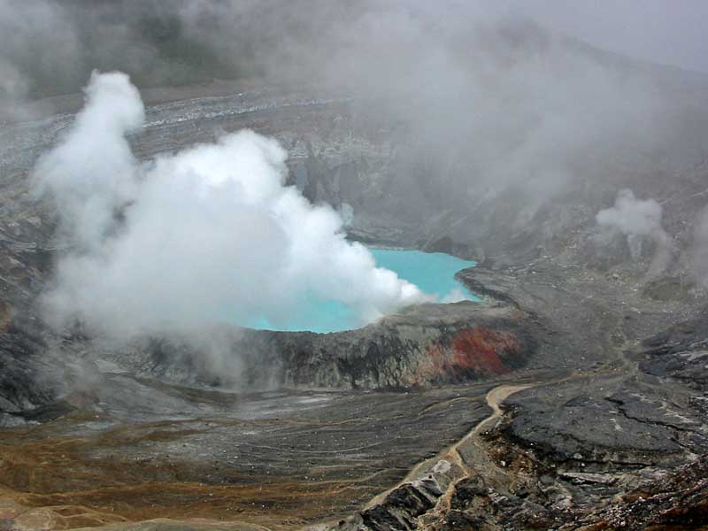 P.N. del volc&aacute;n Po&aacute;s - Cr&aacute;ter principal