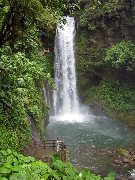 La Paz waterfall gardens - Magia Blanca waterfall
