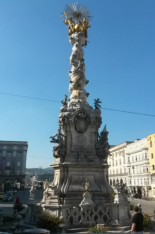 Linz - Hauptplatz, Dreifaltigkeitssäule