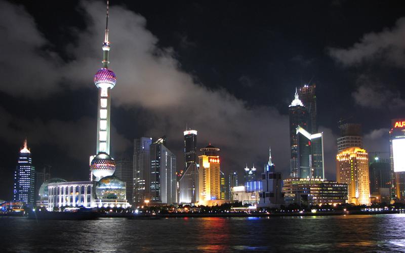 Shanghai Skyline at night
