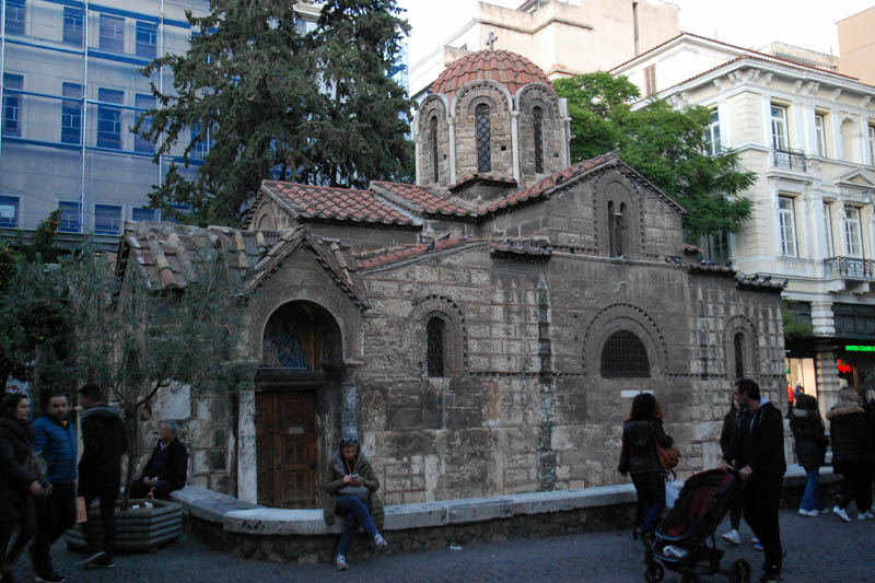 Athens - Panaghia Kapnikarea church at Ermou street