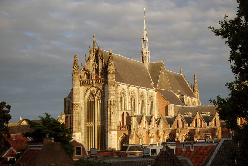Leiden - Hooglandse Kerk desde Burcht van Leiden