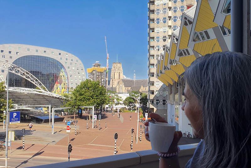 Rotterdam - Markthal and Grote of Sint-Laurenskerk