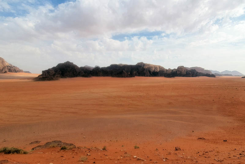 Wadi Rum - View from the red sand dune