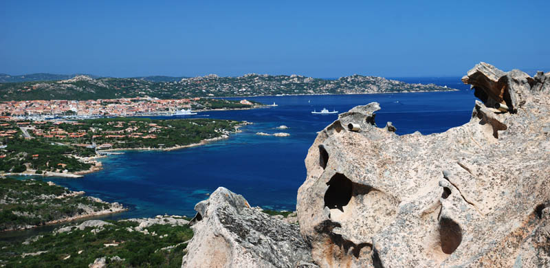 Vista de Palau desde Capo d'Orso
